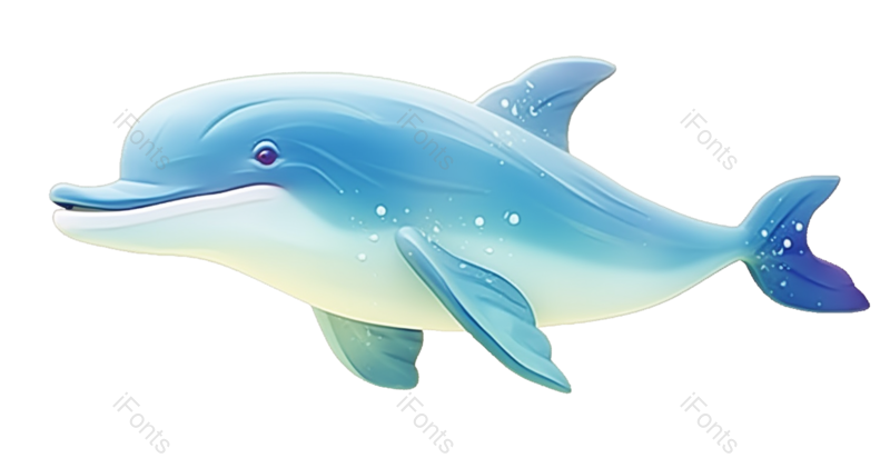 元素图片,天空元素,插画PNG,蓝色免抠素材